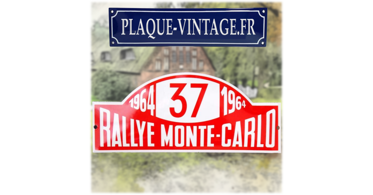 PLAQUE ÉMAILLÉE RALLYE MONTE CARLO 1964 Cooper Mini no Austin Morris Mg Rover EUR 49,00