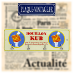 accroche-torchons émaillé bouillon kub marmiton
