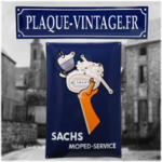 plaque émaillée sachs moped-service
