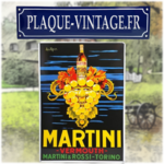 plaque émaillée martini