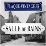 plaque émaillée Salle de bain