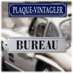 plaque de porte émaillée bureau
