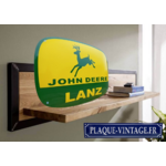 plaque émaillée john deere lanz logo