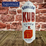plaque émaillée chapeau de gendarme bouillon kub