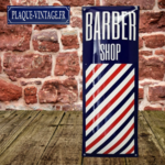 plaque émaillée barber shop
