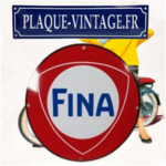 plaque émaillée fina logo