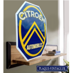 plaque émaillée citroen automobiles 60x40cm