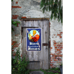 plaque émaillée brasserie Amos