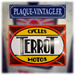 plaque émaillée moto terrot