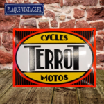plaque émaillée cycles et motos terrot