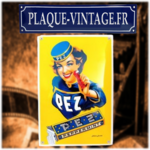 plaque émaillée Pez peppermint