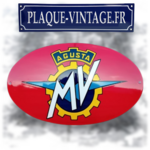 plaque émaillée mv agusta moto