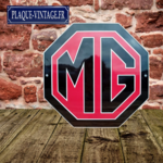 plaque émaillée logo MG motors
