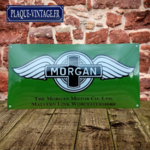 plaque émaillée Morgan motor co.