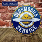 plaque émaillée oldsmobile service