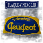 plaque émaillée automobiles peugeot