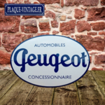 plaque émaillée peugeot ovale