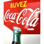 plaque émaillée Coca-cola 90cm
