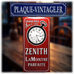 plaque émaillée zenith la montre parfaite