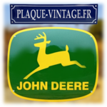 plaque émaillée logo john deere