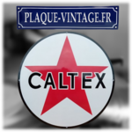 plaque émaillée Caltex