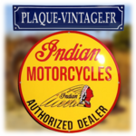 plaque Indian motorcycles émaillée