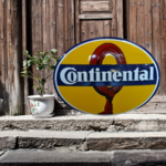 plaque émaillée logo continental tyres