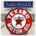 plaque émaillée texaco motor oil 50cm
