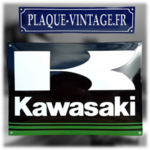plaque émaillée kawasaki