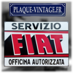 plaque émaillée Fiat