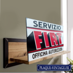 plaque émaillée fiat servizio