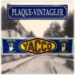 plaque émaillée yacco