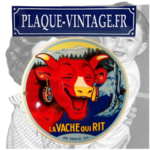 plaque émaillée la vache qui rit