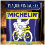 plaque émaillée michelin vélo