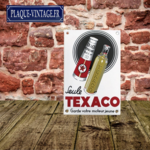 plaque émaillée texaco huile