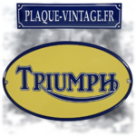 plaque émaillée Triumph