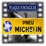 plaque émaillée michelin pneu bibendum