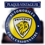 plaque émaillée ancien logo peugeot