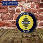 plaque émaillée ancien logo renault