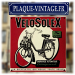 plaque émaillée velo Solex carrée