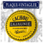 plaque émaillée cachou lajaunie