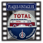 plaque émaillée ronde total