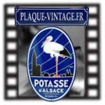 plaque émaillée potasse d'Alsace ovale