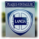 plaque émaillée logo lancia automobiles