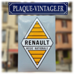 plaque émaillée regie renault
