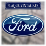 plaque émaillée ford logo