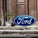plaque émaillée Ford automobiles logo