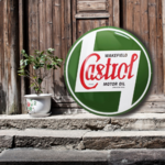 plaque émaillée logo castrol wakefield