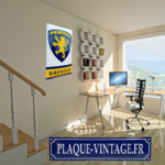 plaque émaillée ancien logo peugeot