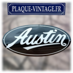 plaque émaillée Austin logo